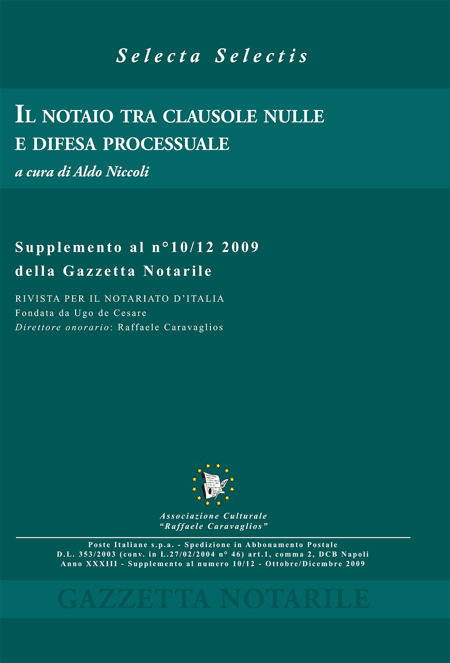 Supplemento al n. 10-12 2009