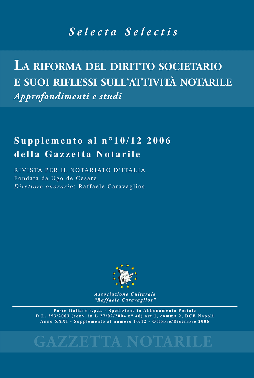 Supplemento al n. 10-12 2006